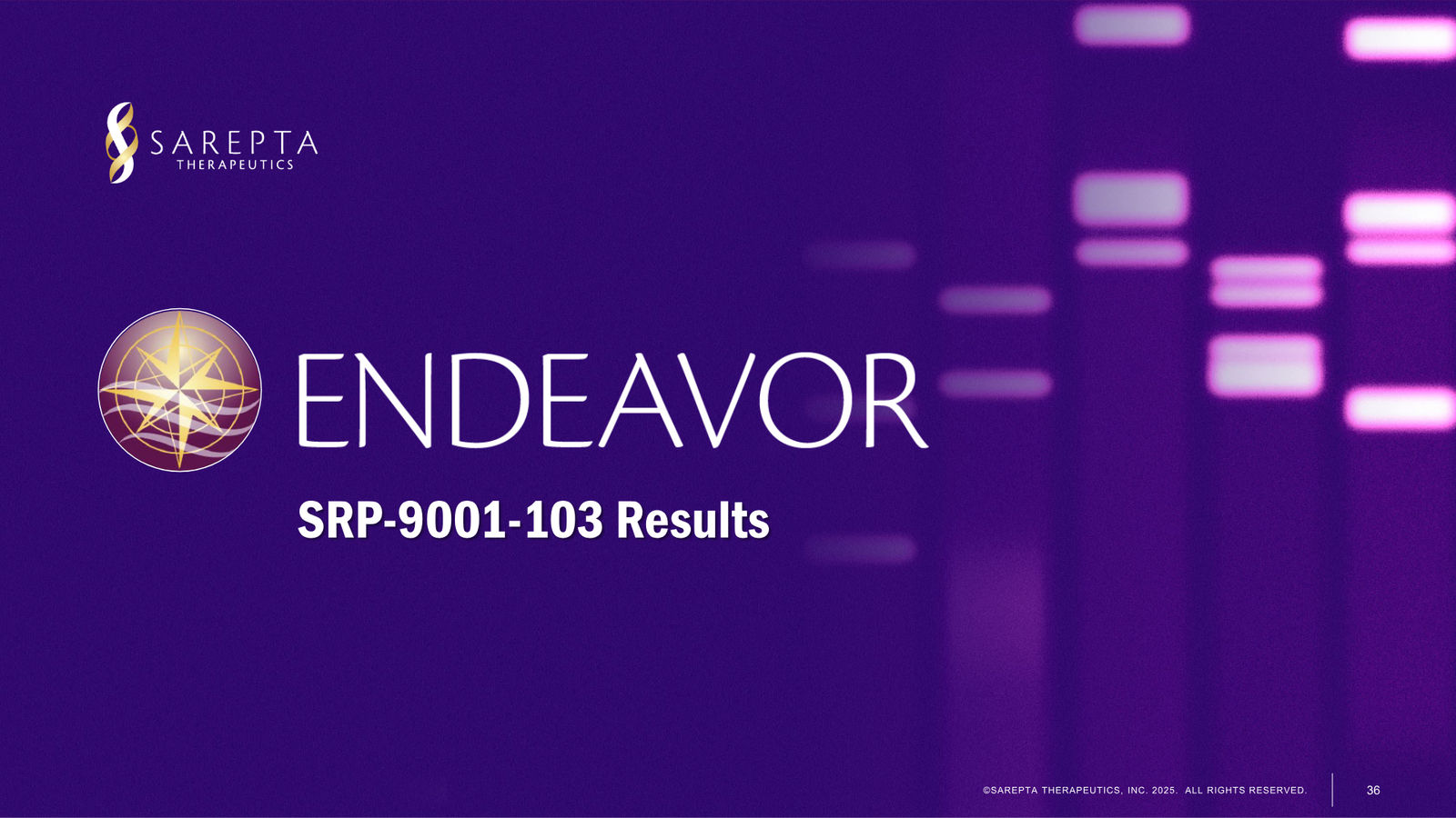Sarepta Corporate Presentation 2025 — slide 36 of 60