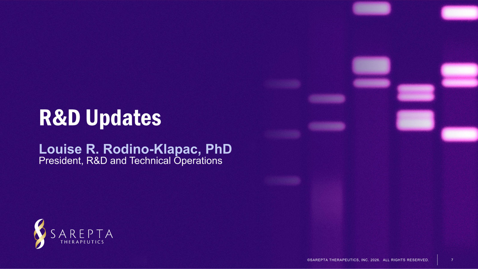 Sarepta First Quarter 2026 Financial Results — slide 7 of 24