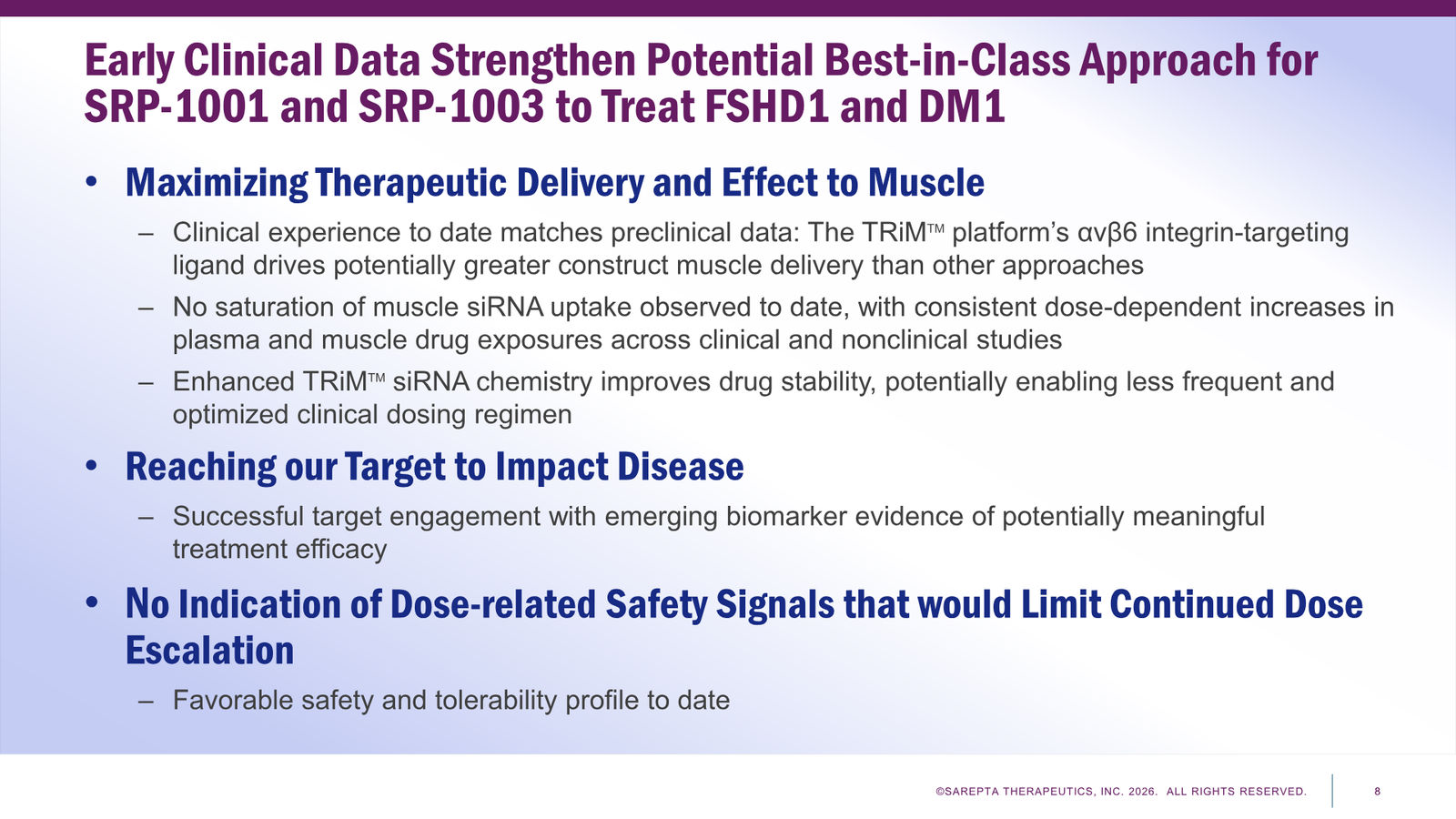 Sarepta First Quarter 2026 Financial Results — slide 8 of 24