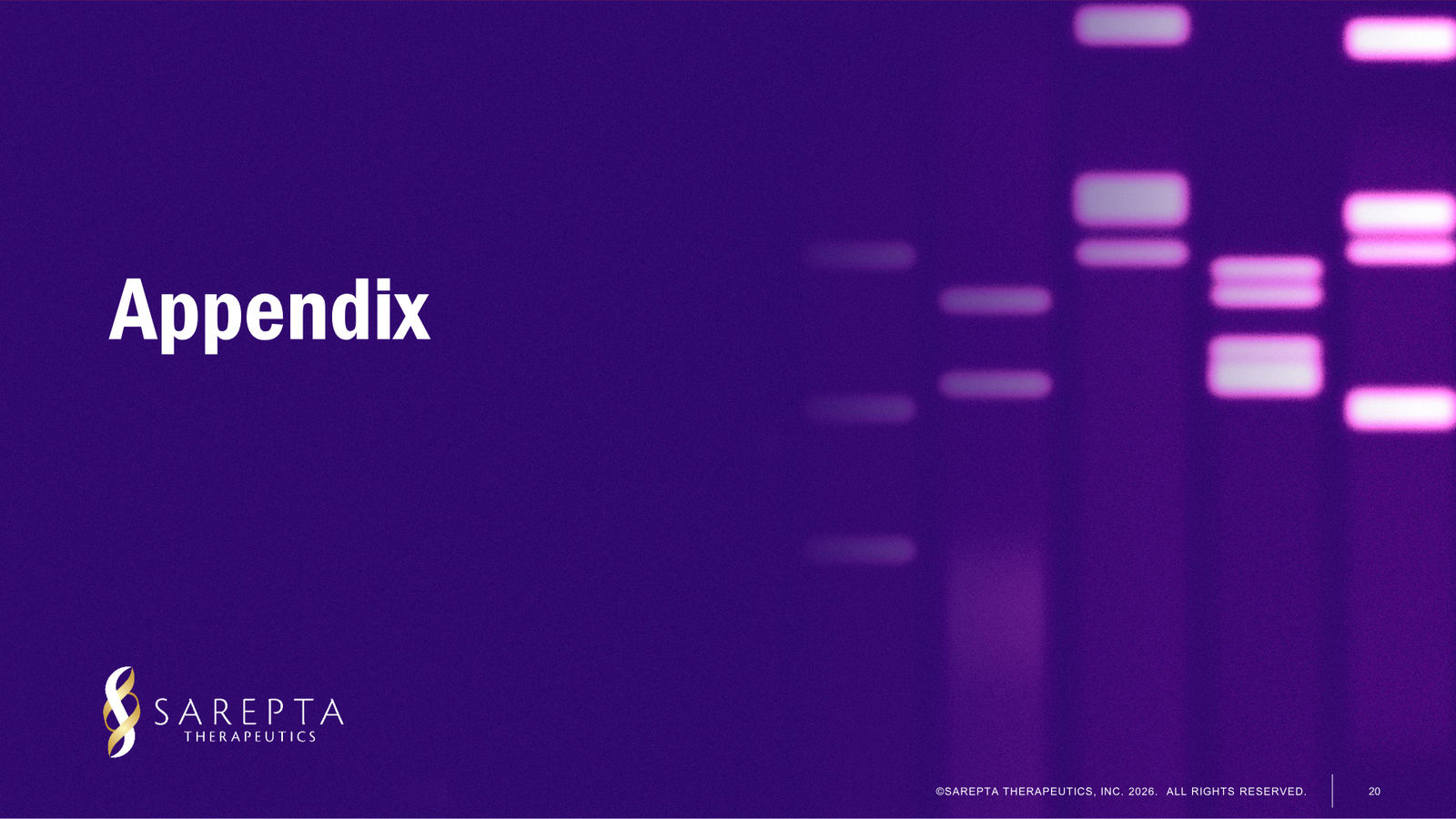 Sarepta First Quarter 2026 Financial Results — slide 20 of 24
