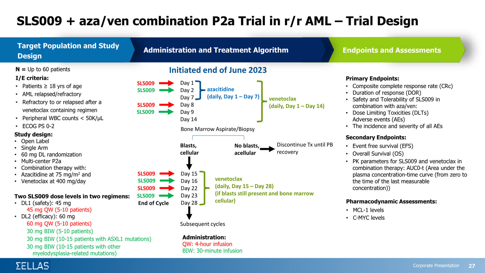 SELLAS Life Sciences Corporate Presentation — February 2026 — slide 27 of 34