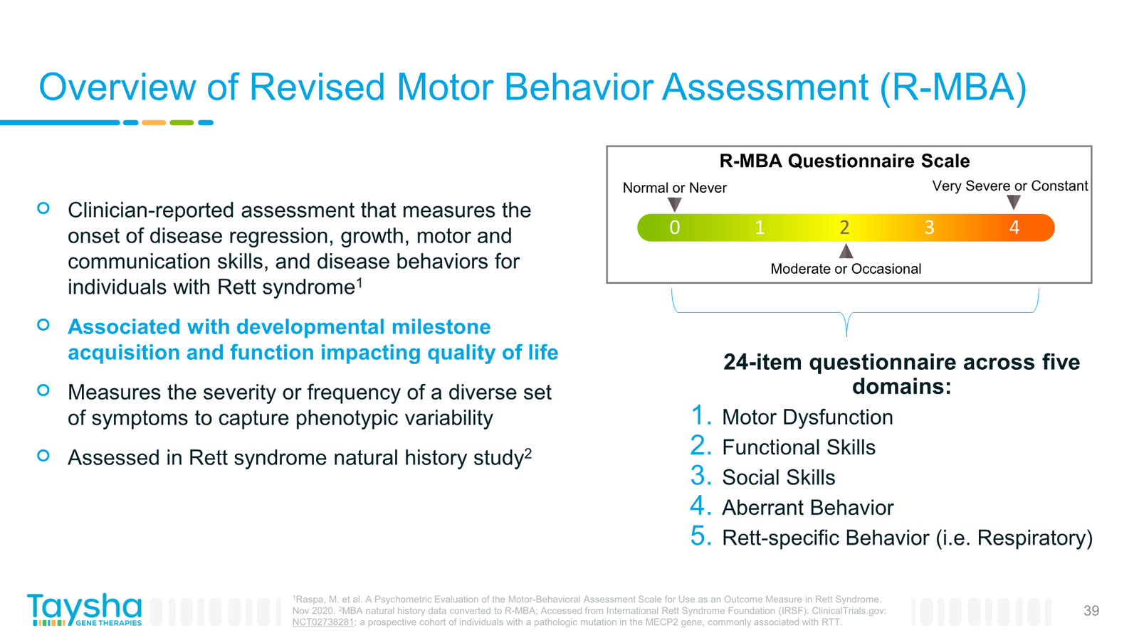 Taysha Gene Therapies Corporate Presentation April 2026 — slide 39 of 41