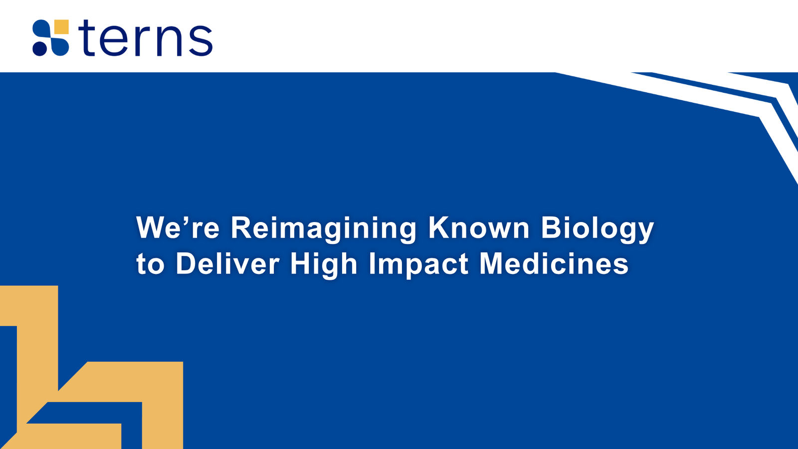 Terns Corporate Presentation March 2026 — slide 3 of 51