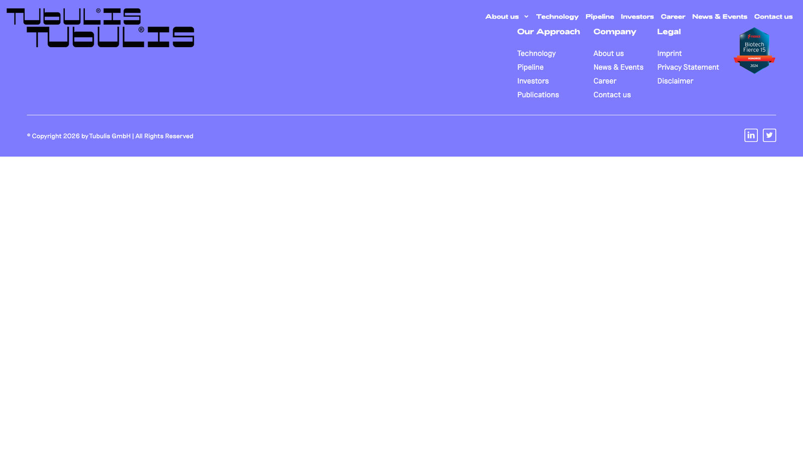 Tubulis website — page 3 of 4