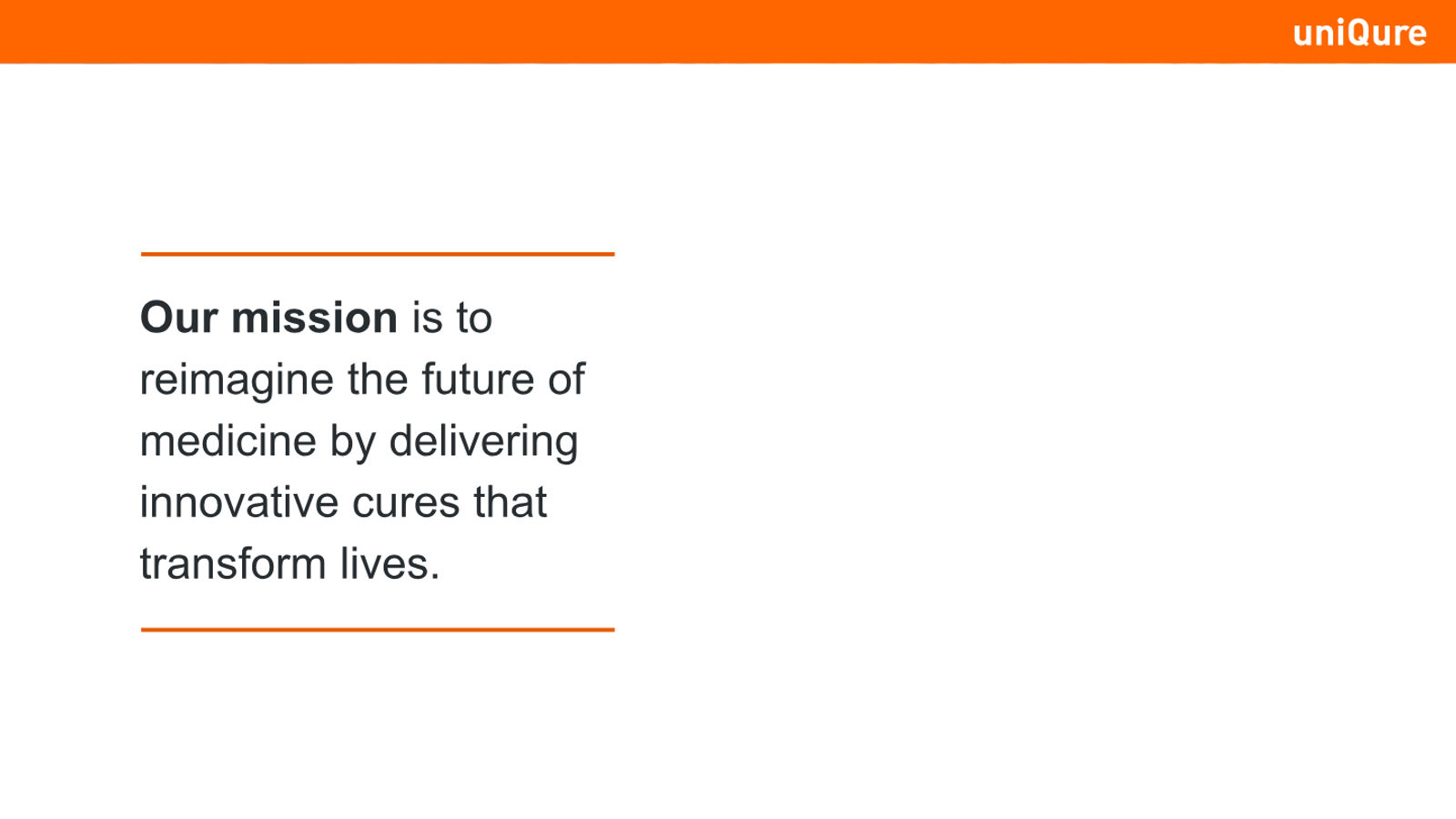 uniQure Corporate Presentation January 2026 — slide 3 of 34