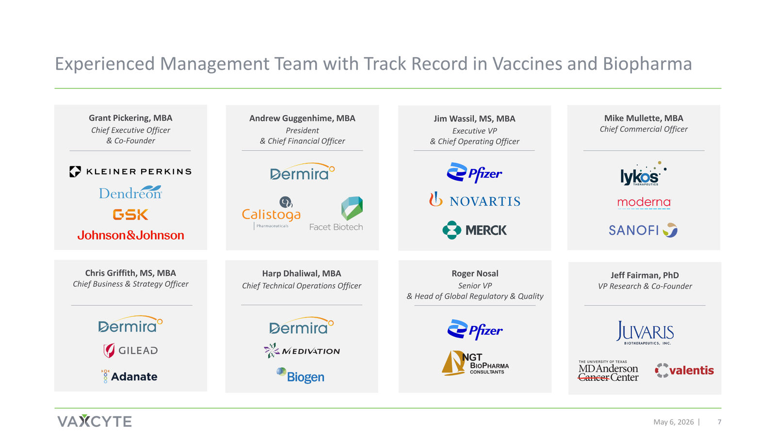Vaxcyte Corporate Presentation — slide 7 of 68