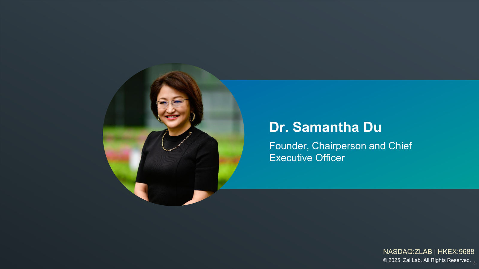 Zai Lab Corporate Presentation — slide 3 of 22