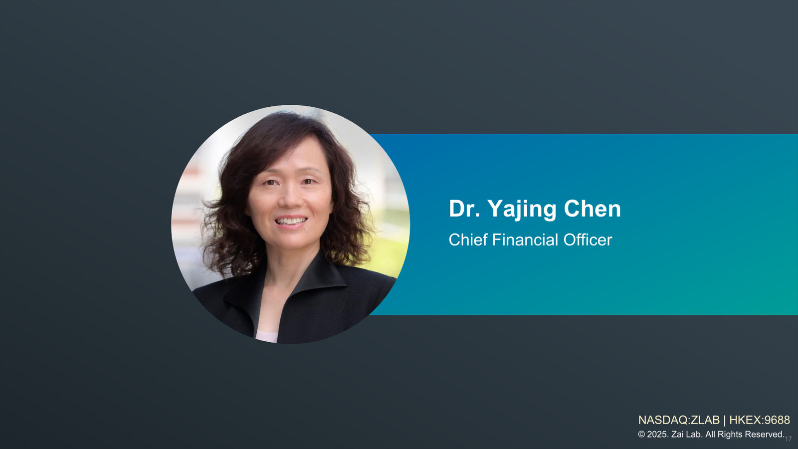 Zai Lab Corporate Presentation — slide 17 of 22