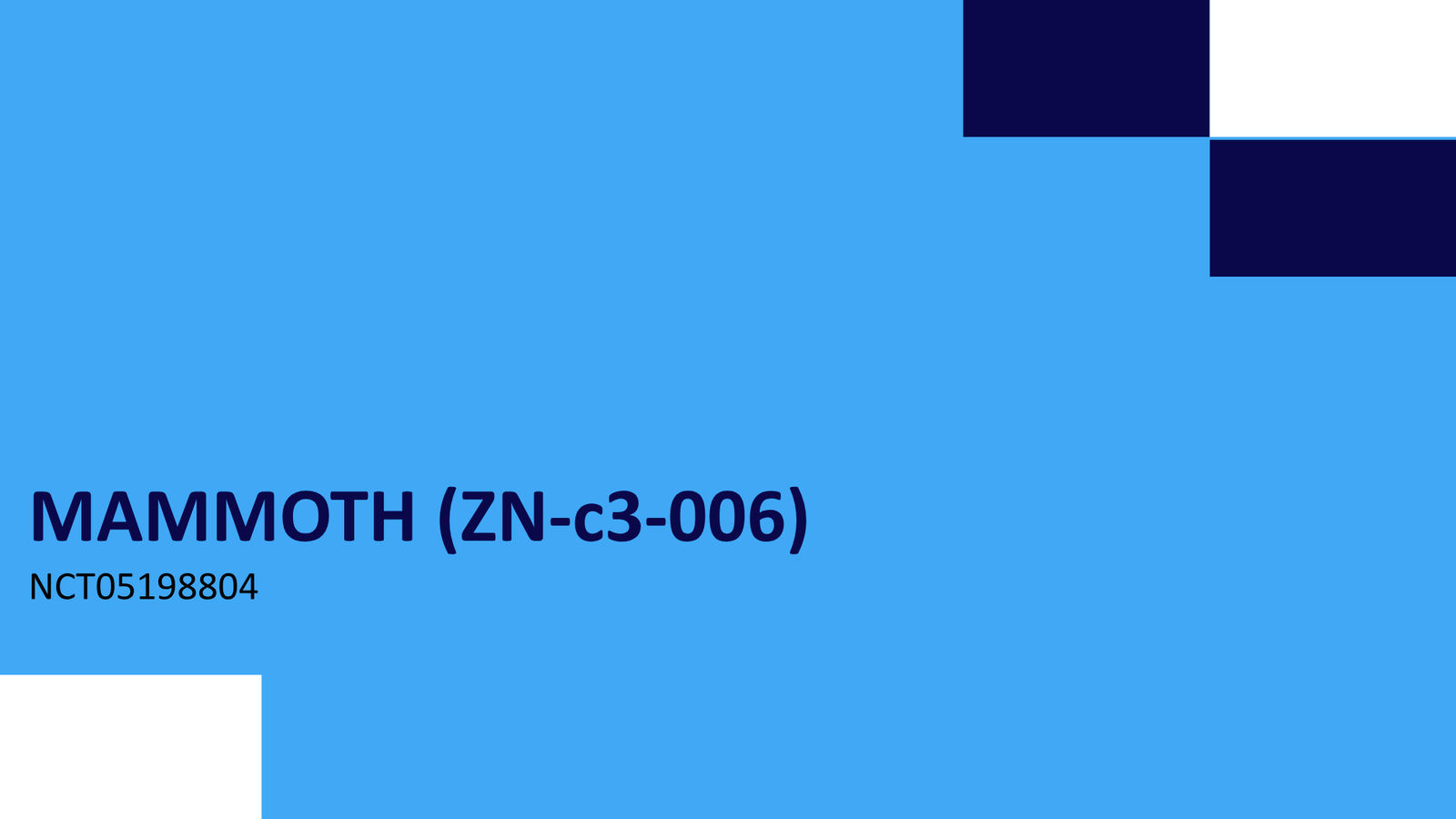 Zentalis Corporate Presentation — April 2026 — slide 33 of 39