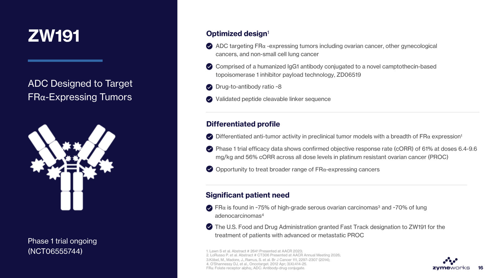 Zymeworks Corporate Deck March 2026 — slide 16 of 28